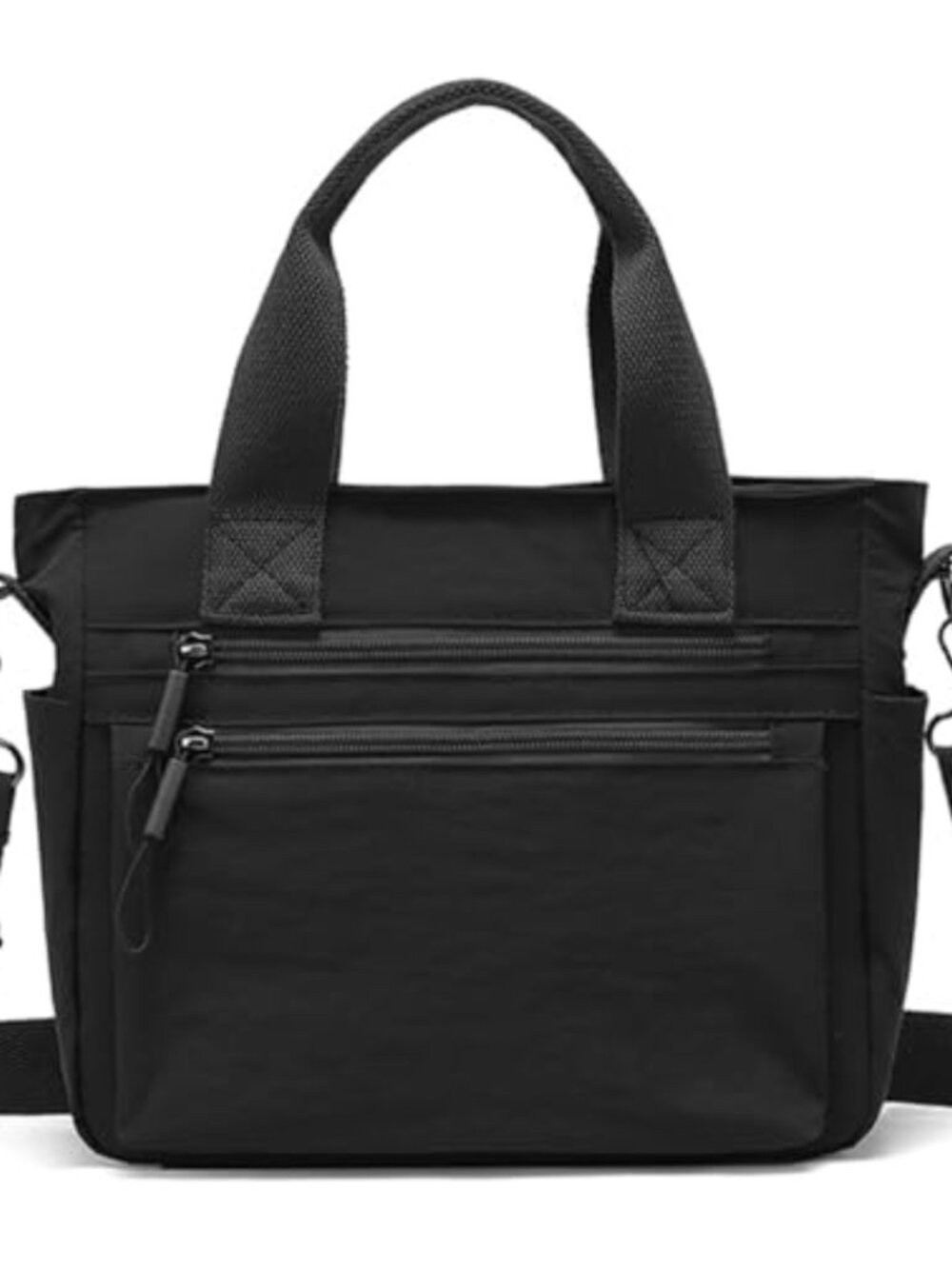 Small Nylon Tote Bag Women Lightweight Crossbody Handbag Long Strap Daily Work